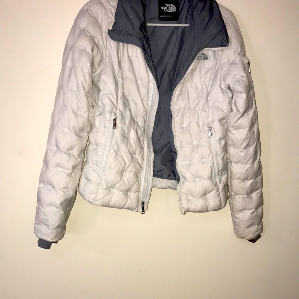 The North Face Women's White North Face Holladown Quilted Jacket